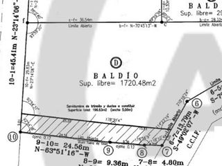 Foto 2 de VENTA TERRENO APTO DESARROLLO, CALLE URQUIZA GLLEN