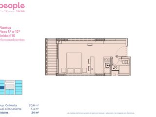 Foto 41 de Departamento monoambiente interno en venta - San Telmo
