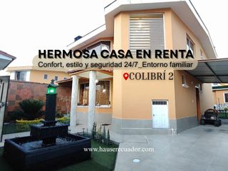 Foto 1 de Vive en tranquilidad: Casa en urbanización segura con canchas, BBQ y sala comunal en Sangolquí
