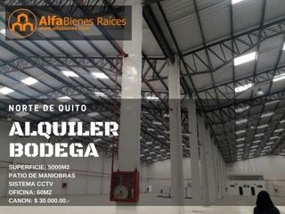 Foto 1 de Se alquila bodega 5000m2 - Quito - ALFA Bienes Raíces