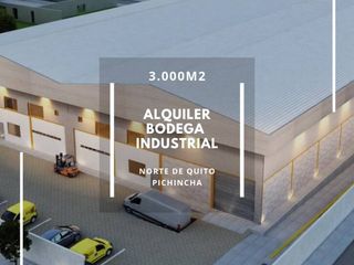 Foto 1 de Se alquila bodega industrial 3.000m2 - norte de Quito.