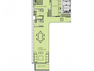 Foto 6 de Palermo Venta Departamento 2 Ambientes Estrenar Al Frente Balcon Lumin Amenities