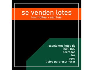 Foto 2 de VENTA DE  LOTES DE CAMPO DE  EN LOS MOLLES - SAN LUIS