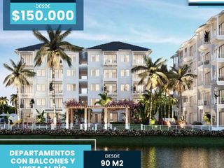 Foto 4 de Venta Departamento 3D, La Aurora, vista al río Daule
