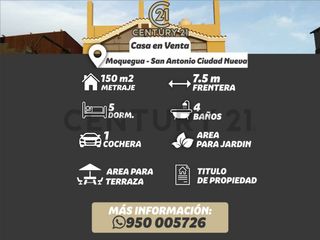 Casa en Venta San Antonio Moquegua