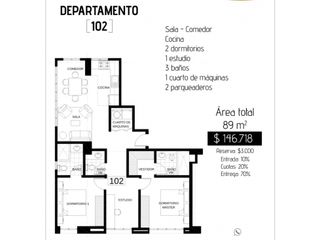 Foto 7 de Monteserrín, Departamento en Venta,  89m2, 2 Habitaciones