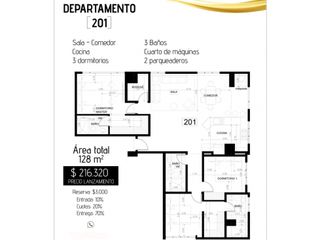 Foto 4 de Monteserrín, Departamento en Venta,  128m2, 3 Habitaciones