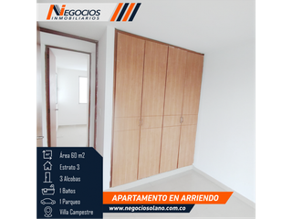 APARTAMENTO EN ARRIENDO - VILLA CAMPESTRE