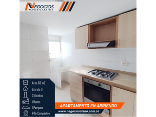 APARTAMENTO EN ARRIENDO - VILLA CAMPESTRE