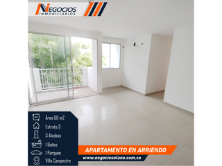 APARTAMENTO EN ARRIENDO - VILLA CAMPESTRE