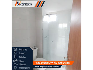 APARTAMENTO EN ARRIENDO - VILLA CAMPESTRE