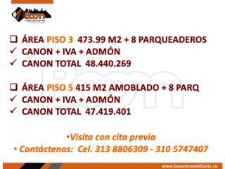 *ARRIENDO DOS OFICINAS 474 Y 415 CLL 26 CEMSA