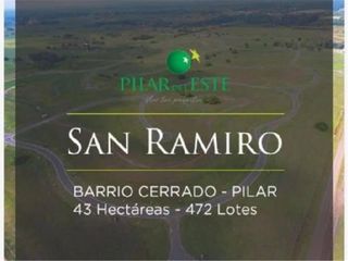 Foto 1 de Hermoso Lote en Venta , Barrio San Ramiro, Pilar del Este.