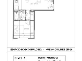 Foto 2 de Venta Departamento 2 ambientes con balcon en Nuevo Quilmes- Bernal