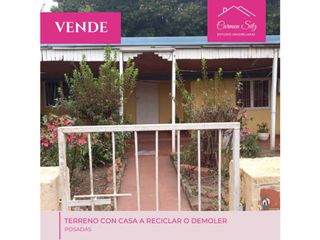 Foto 2 de TERRENO EN VENTA CON CASA A RECICLAR O DEMOLER