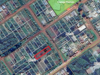 Terreno a una cuadra de Municipalidad de Campo Ramón
