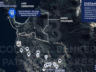 Foto 31 de VENTA Casa de lujo 552 m2 lote 2242 m2 barrio cerrado con vistas 360 a los lagos Villa la Angostura