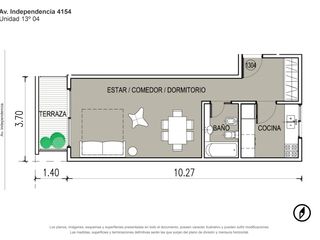 Foto 19 de Venta Departamento 1 Ambiente al Frente con Balcón en Boedo / Almagro / Caballito - A Estrenar