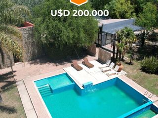 Foto 1 de Casa 3 dorm. con depto y piscina - Piedra Blanca, Villa de Merlo