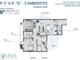 Foto 2 de Departamento 3 ambientes a estrenar en Caballito pago en cuotas
