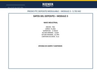 Foto 4 de Excelentes posibilidades modulables de Depósitos. Consultar!