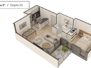 Foto 21 de 3 ambientes en Venta  en construcción Monte Castro con amenities