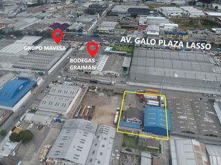 Foto 2 de Venta o Renta Galpón en Terreno de 2000m2. Industrial Alto Impacto i3. Carcelén Industrial