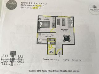 Foto 11 de Apartaestudio para inversión, Bello, Majagua Vital, Parqueadero y util