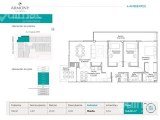 Foto 23 de 142M2 - Excelente 4 amb.  Blacon Terraza con parrilla - Opcional Cochera, Full Amenities
