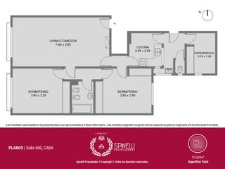 Foto 3 de 3amb c/dep · 97m2 · Al frente! Excelente distribución en edificio de categoría!