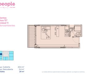 Foto 37 de Coliving PEOPLE - Departamento 2 amb al frente en venta - San Telmo