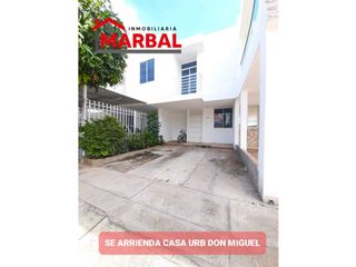 SE ARRIENDA CASA URB DON MIGUEL