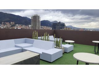 Foto 13 de Moderno apartamento con balcón para arriendo en Chicó