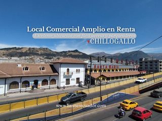 Foto 1 de Amplio Local Comercial en renta  de 230m², con seguridad 24/7, sector Chillogallo