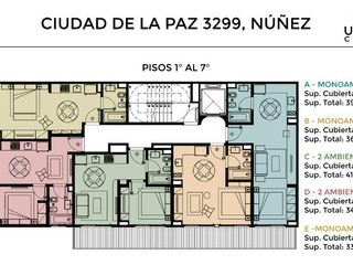 Foto 9 de Departamento 2 Ambientes en venta con balcón - Nuñez