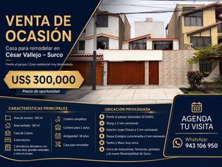 Departamento en venta con baja de precio en Santiago de Surco