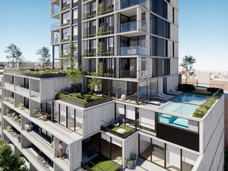 Departamento en venta 2 dormitorios - Balcón con césped natural - Pileta - Gimnasio - Rooftop