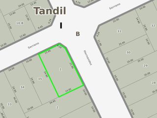 Terreno en venta - 368 mts2 - Tandil