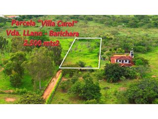 Parcela Villa Carol Barichara Vereda Llano 2.500 mts2