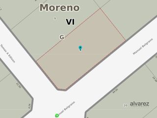 Terreno / Lote en venta de 1126m2 ubicado en Moreno