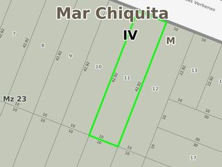 Terreno en venta - 429Mts2 - Mar Chiquita