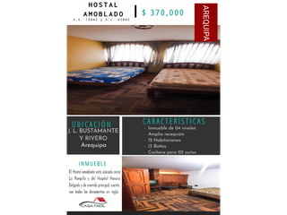 Foto 3 de ¡¡¡VENTA!!! HOSTAL AMOBLADO EN ADEPA - J. L. BUSTAMANTE Y RIVERO