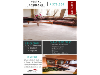 Foto 1 de ¡¡¡VENTA!!! HOSTAL AMOBLADO EN ADEPA - J. L. BUSTAMANTE Y RIVERO
