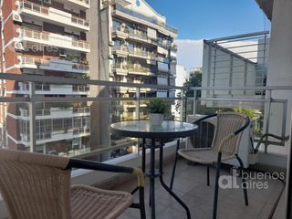 Moderno Monoambiente amoblado con balcón, pileta, gimnasio y laundry - Alquiler temporario