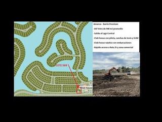 Lote al Agua en Venta, Barrio Amarras - Puertos del Lago