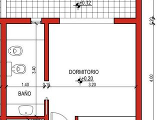 Departamento dos ambientes en planta baja con patio en alquiler lujan centro Av humberto primo 1564