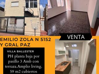 Venta- Emilio Zola 5152 - PH 3amb