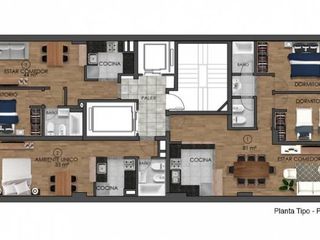 Foto 6 de Se vende departamento 2 dormitorios desde USD118.000 en centro