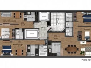 Foto 7 de Se vende departamento 2 dormitorios desde USD118.000 en centro