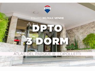 Dpto 3 dorm c/ cochera en Atlas del Parque III